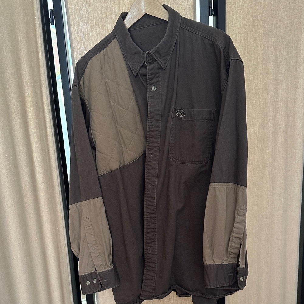 Men's Two-Tone Brown shirt Jacket